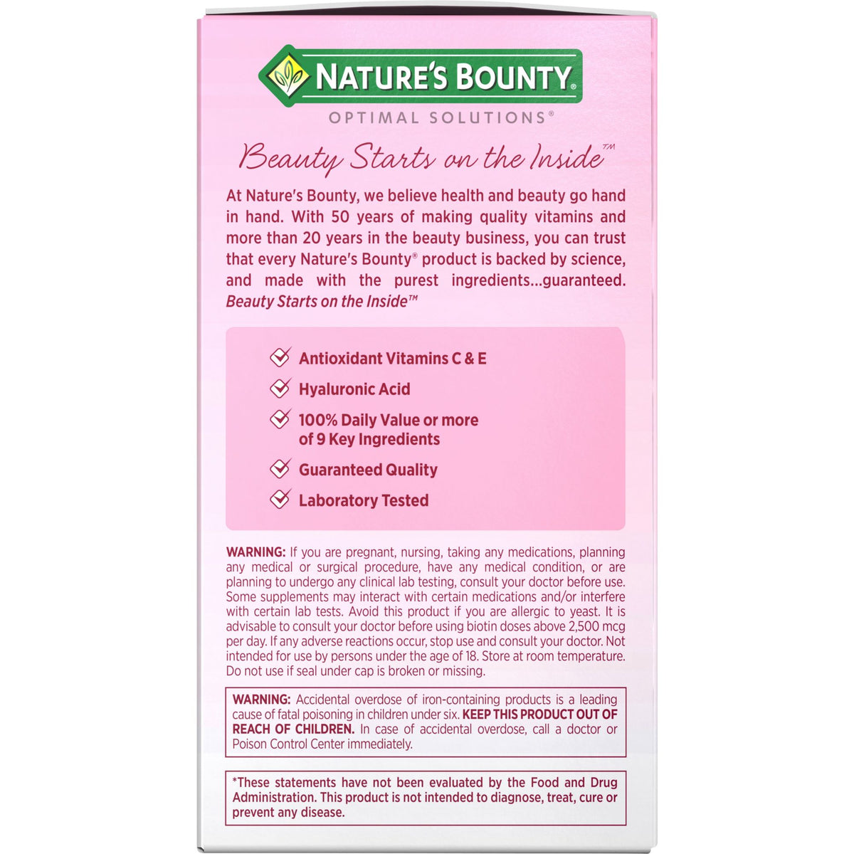 Nature's Bounty Hair, Skin and Nails Extra Strength Vitamins, 250 ct.