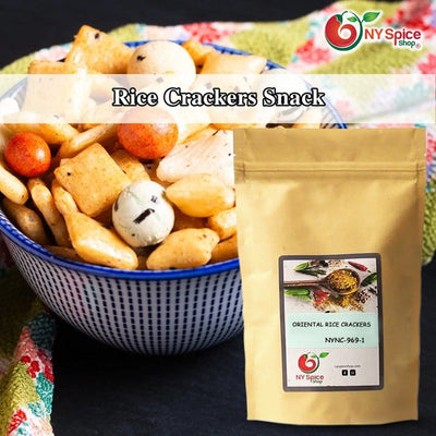 Oriental Rice Crackers Mix Crackers Bulk Snack by NY Spice 8Oz-5Lb