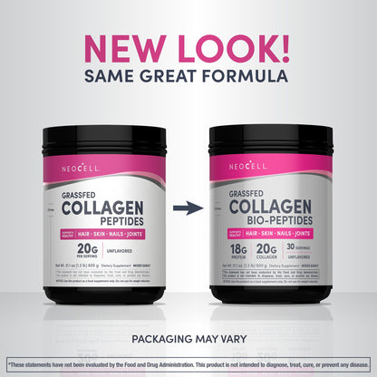 NeoCell Grassfed Collagen Bio-Peptides Powder, 21.2 oz.