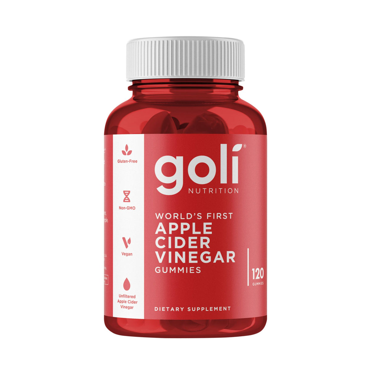 Goli Apple Cider Vinegar Gummies, 120 ct.