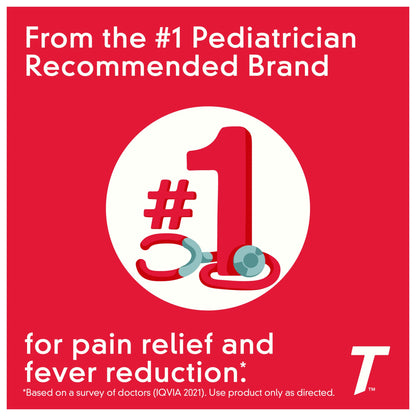 Children's Tylenol Pain + Fever Dye-Free Medicine Cherry Flavor, 3 x 4 fl. oz.