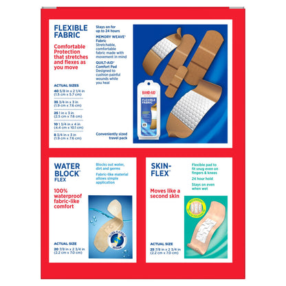 Band-Aid Brand Adhesive Bandages Value Pack in Assorted Sizes, 163 ct.