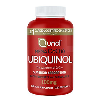 Qunol Mega Ubiquinol CoQ10, 120 ct.