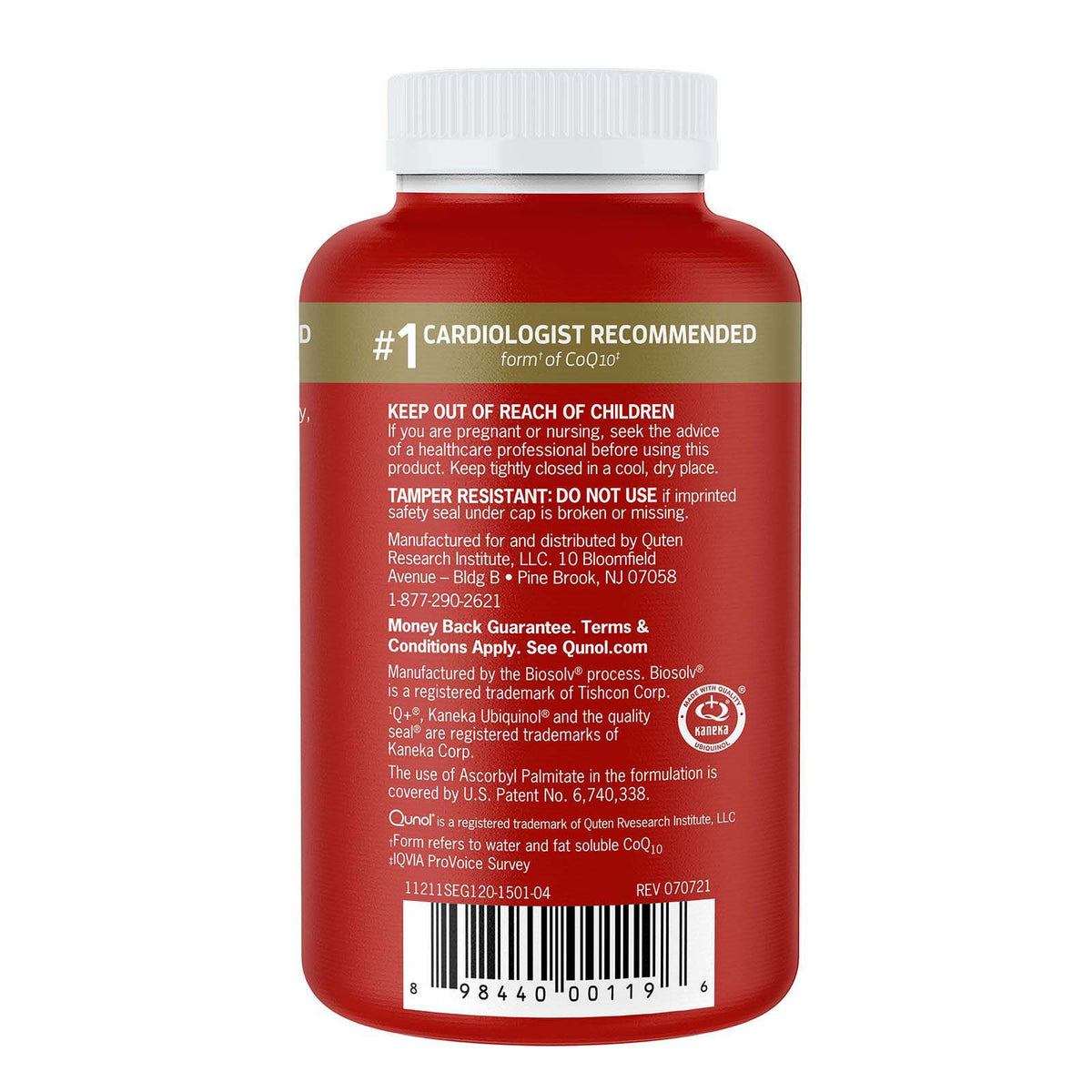 Qunol Mega Ubiquinol CoQ10, 120 ct.