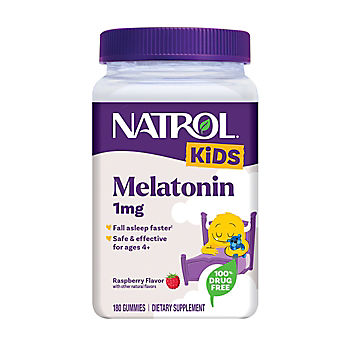 Natrol Kids Melatonin Sleep Aid Gummies, 180 ct./1 mg - Berry Flavored