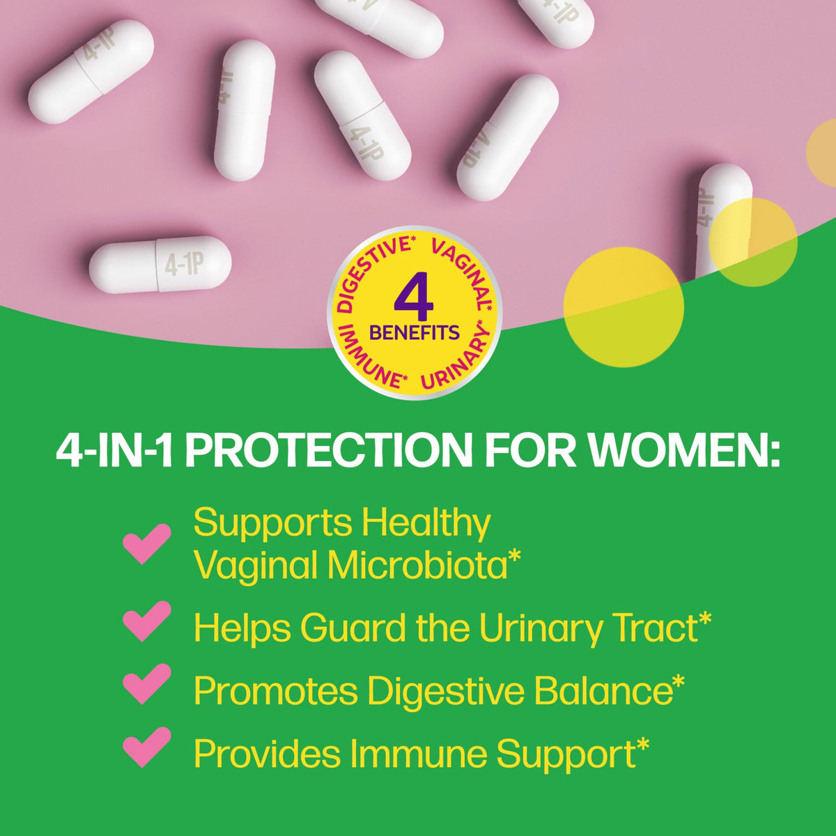 Culturelle Women's Probiotics 4-in-1 Protection Capsules, 60 ct.