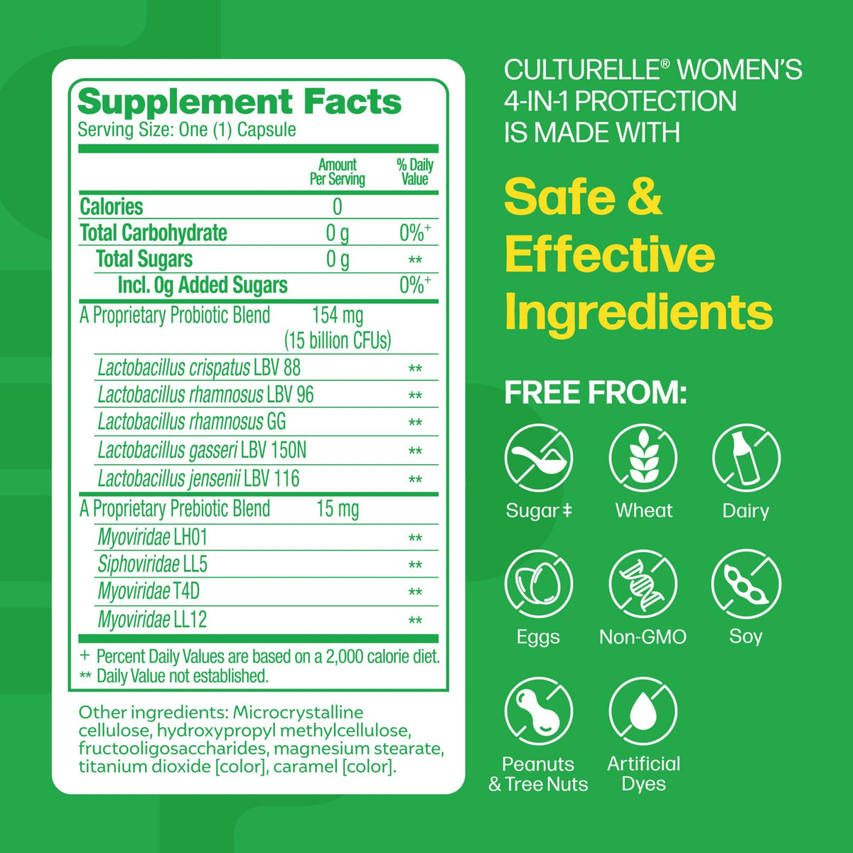 Culturelle Women's Probiotics 4-in-1 Protection Capsules, 60 ct.