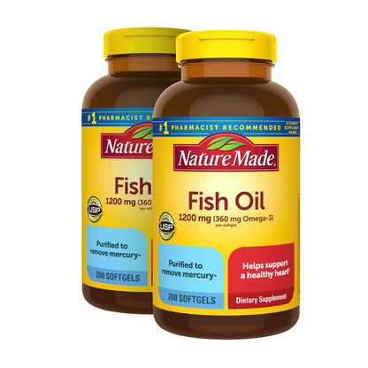 Nature Made Fish Oil 1200mg Softgels, 400 ct.