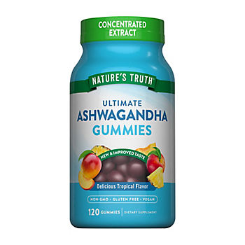 Nature's Truth Ashwagandha Gummies, Tropical Flavor, 120 ct./500mg