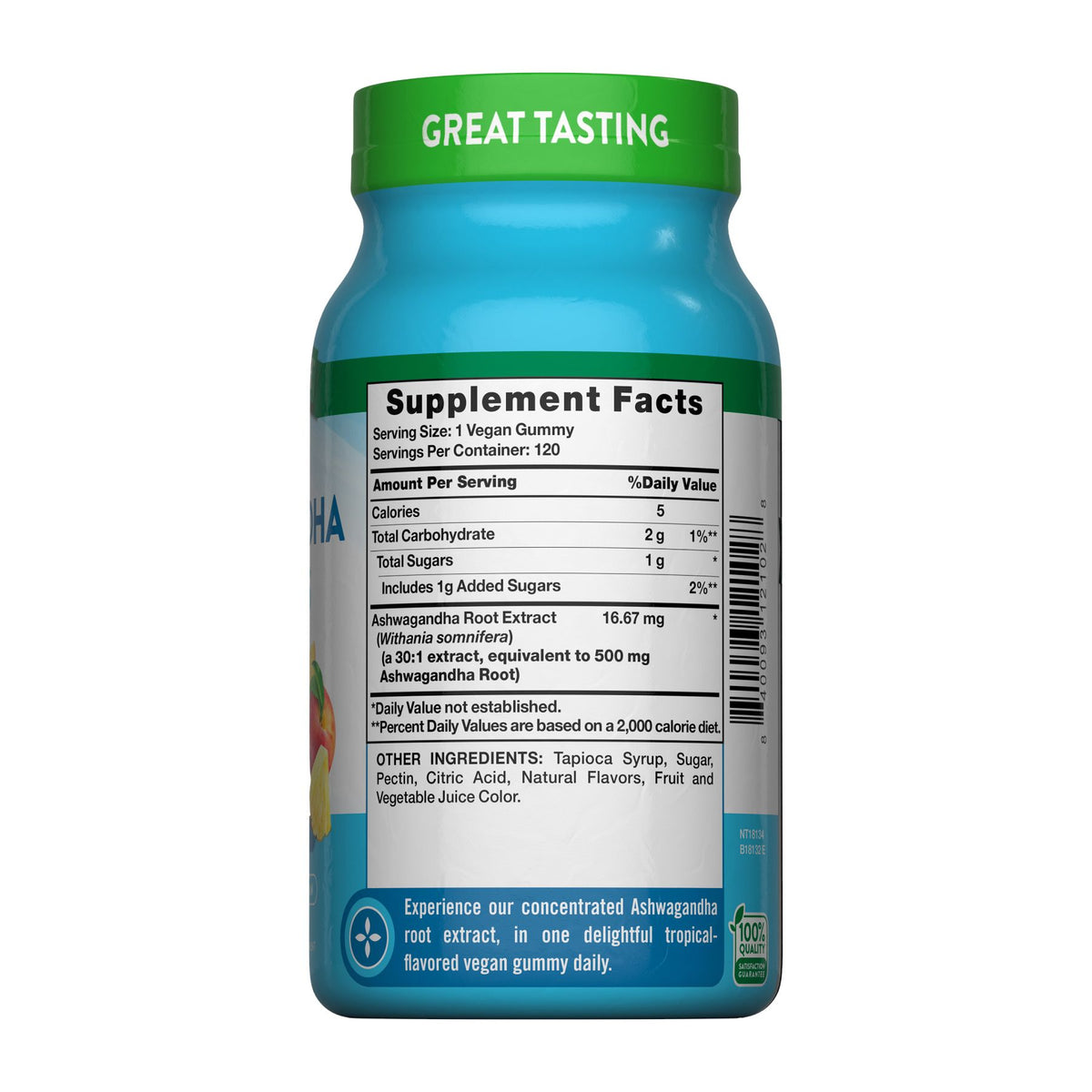 Nature's Truth Ashwagandha Gummies, Tropical Flavor, 120 ct./500mg