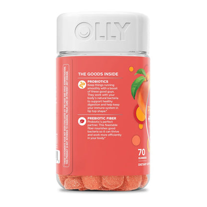 OLLY Probiotic + Prebiotic Adult Gummy Supplement, 70 ct.