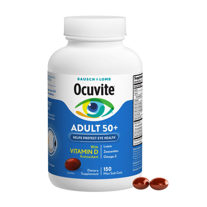 Bausch & Lomb Ocuvite Adult 50+ Eye Vitamin & Mineral Supplement, 150 ct.