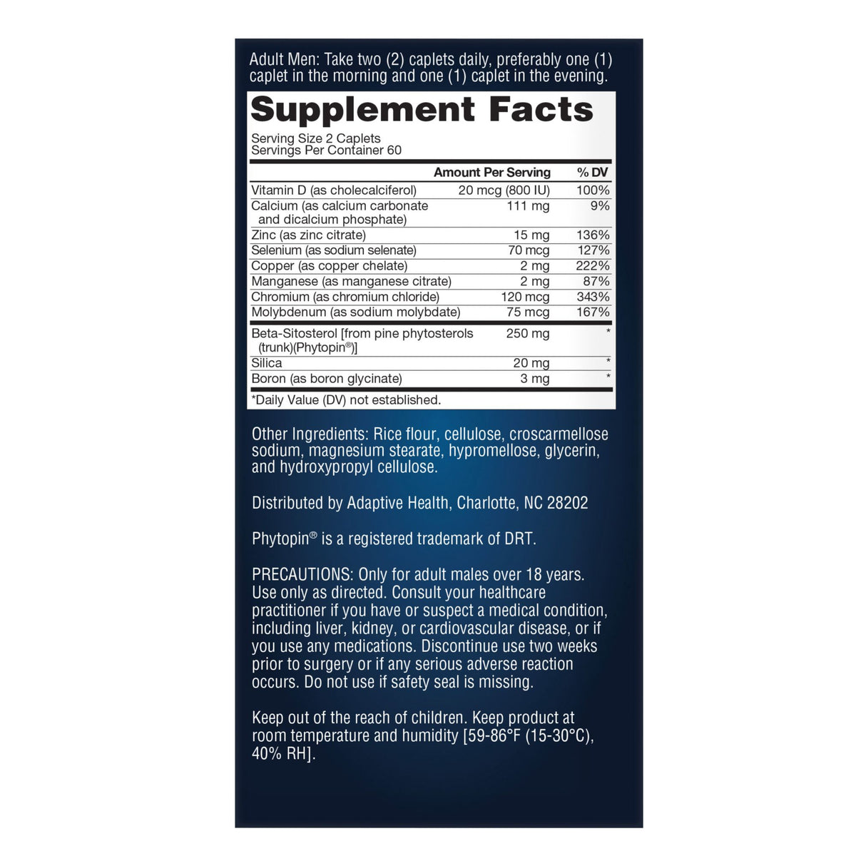Super Beta Prostate Male Supplement with 250mg Beta-Sitosterol, 120 ct.