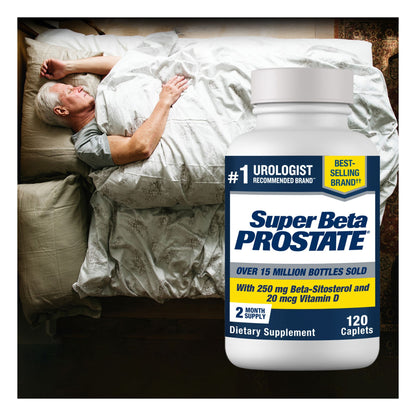 Super Beta Prostate Male Supplement with 250mg Beta-Sitosterol, 120 ct.