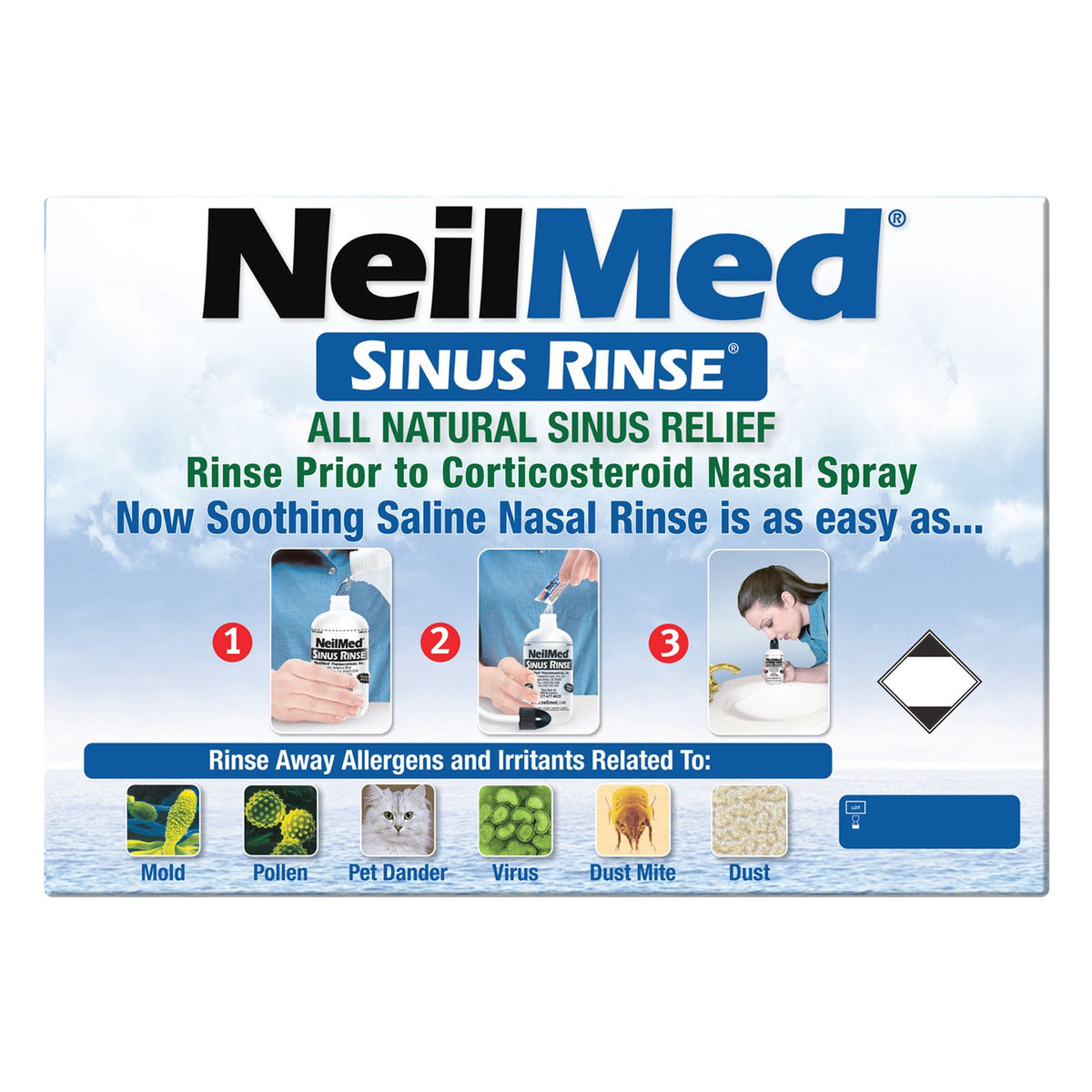 NeilMed Sinus Rinse Squeeze Bottles, 2 pk./8 fl. oz.