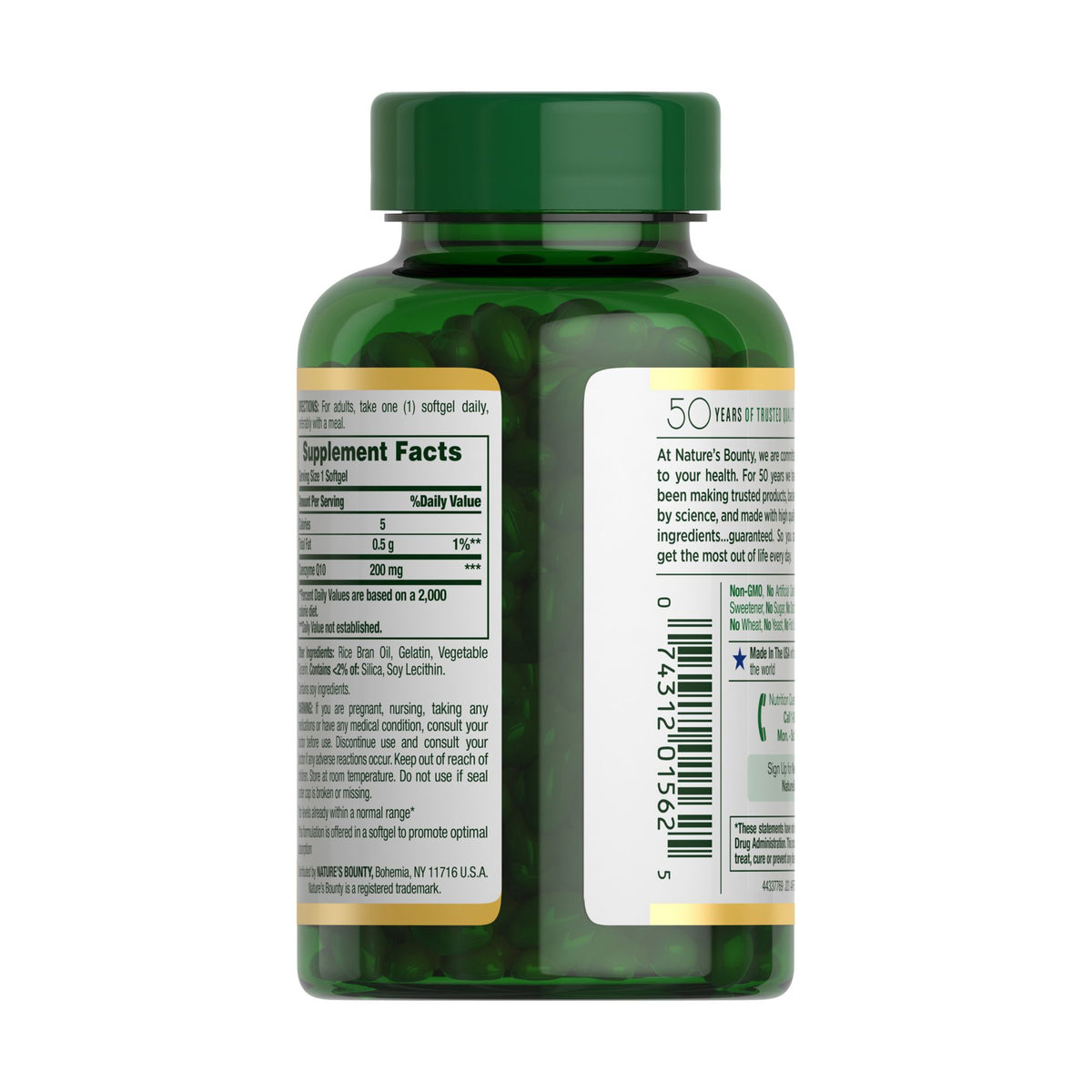Natures Bounty CoQ10 200mg Rapid Release Softgels, 200 ct.