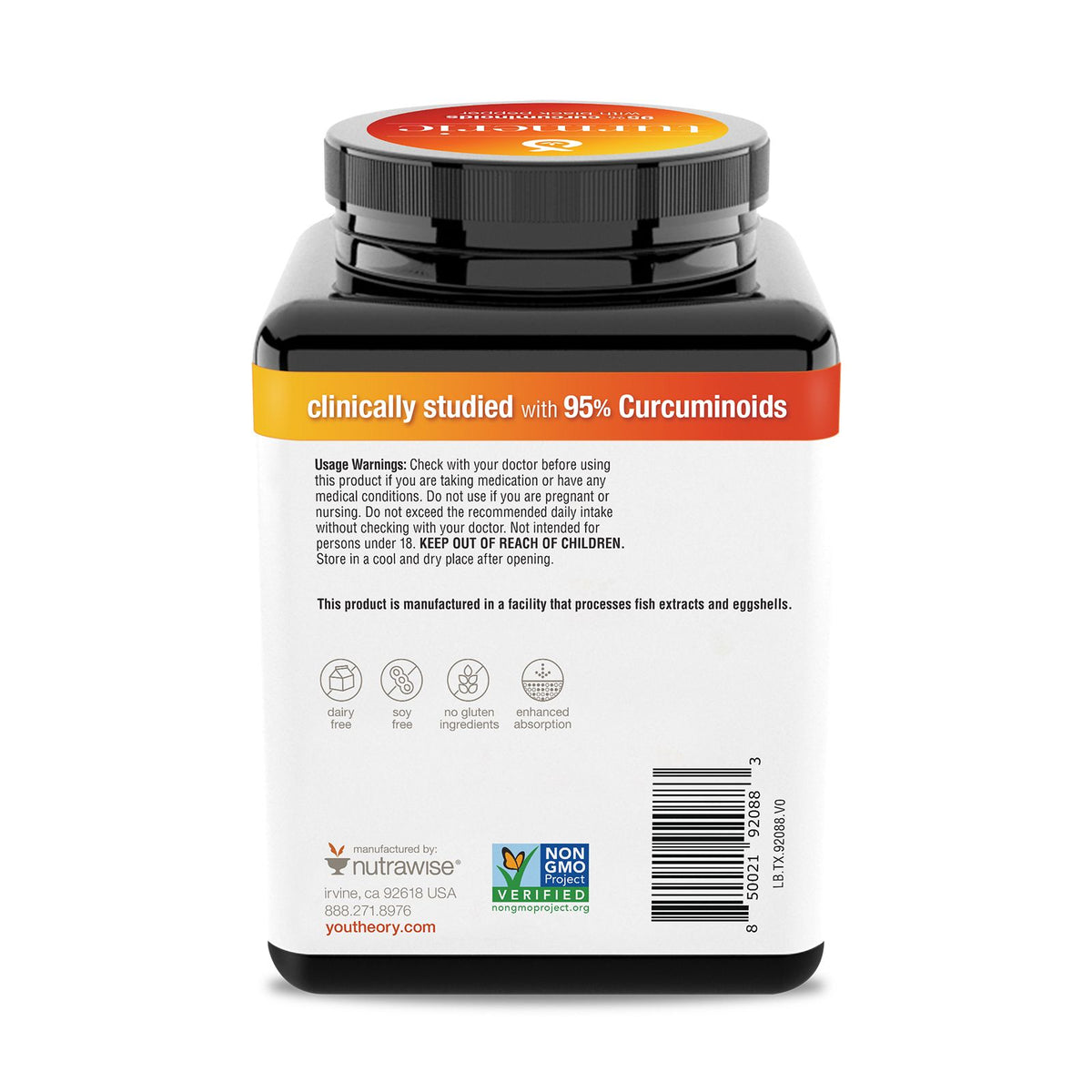 Youtheory Tumeric Enhanced 1500mg, 120 ct.