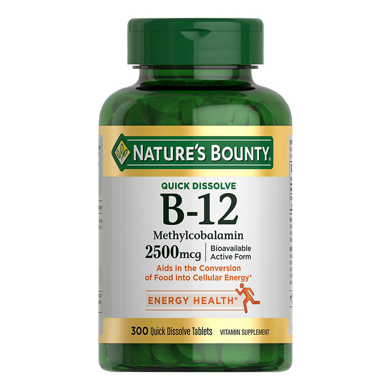 Nature's Bounty Vitamin B-12 2500mg Quick Dissolve, 300 ct.