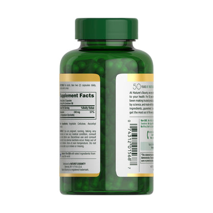 Nature's Bounty Magnesium Glycinate 240mg, 180 ct.