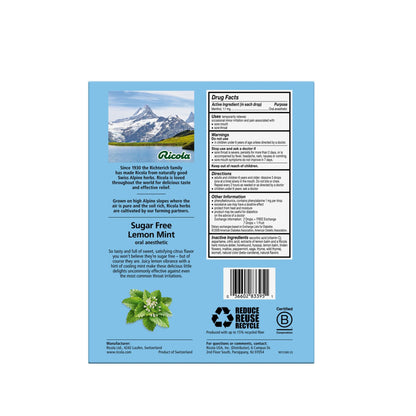 Ricola Sugar-Free Lemon Mint Herb Throat Drops, 130 ct.