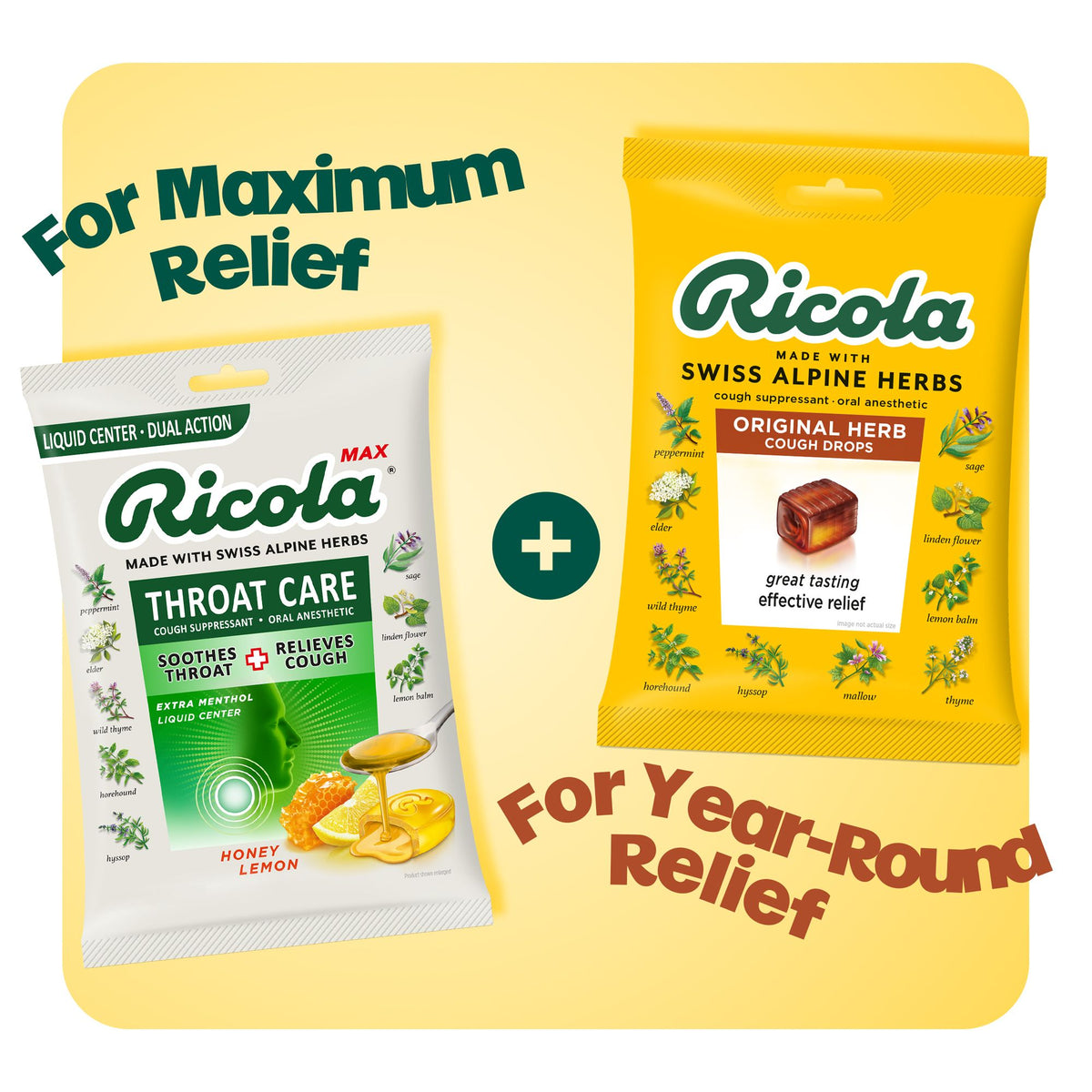 Ricola Orginal Herb Cough Drops, 130 ct.