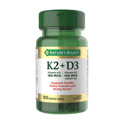 Nature's Bounty K2 + D3 Capsules, 90 ct.
