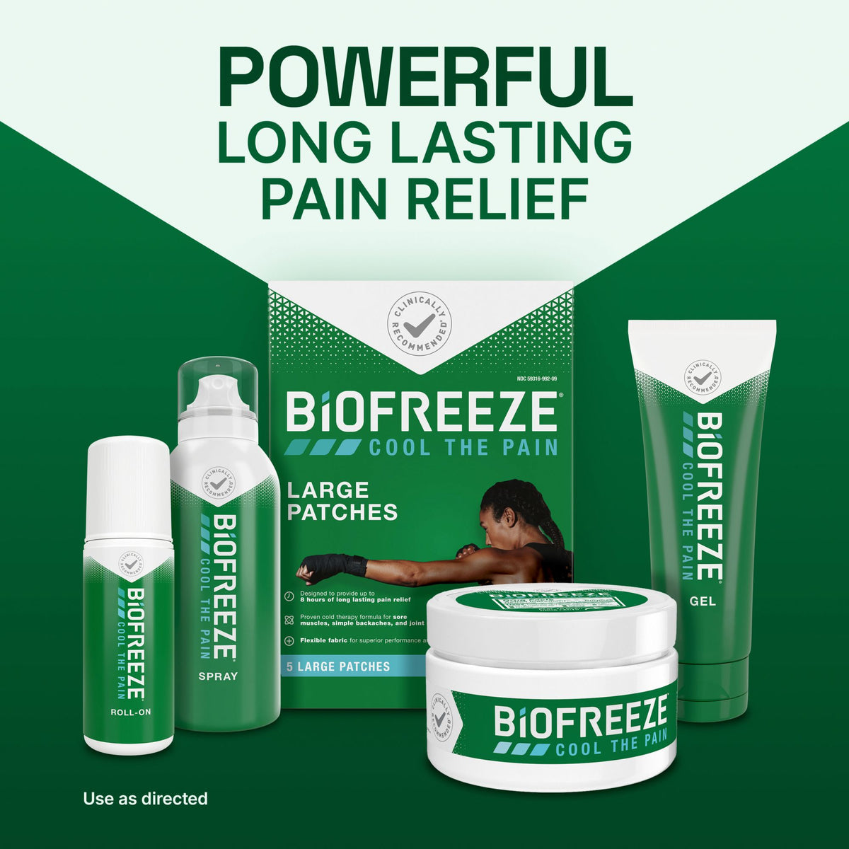 Biofreeze Large Patch, 15 ct.