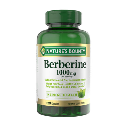 Nature's Bounty Berberine 1000mg Capsules, 120 ct.
