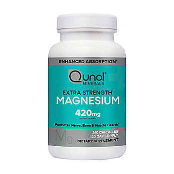 Qunol Magnesium Glycinate 420mg Capsule, 240 ct.