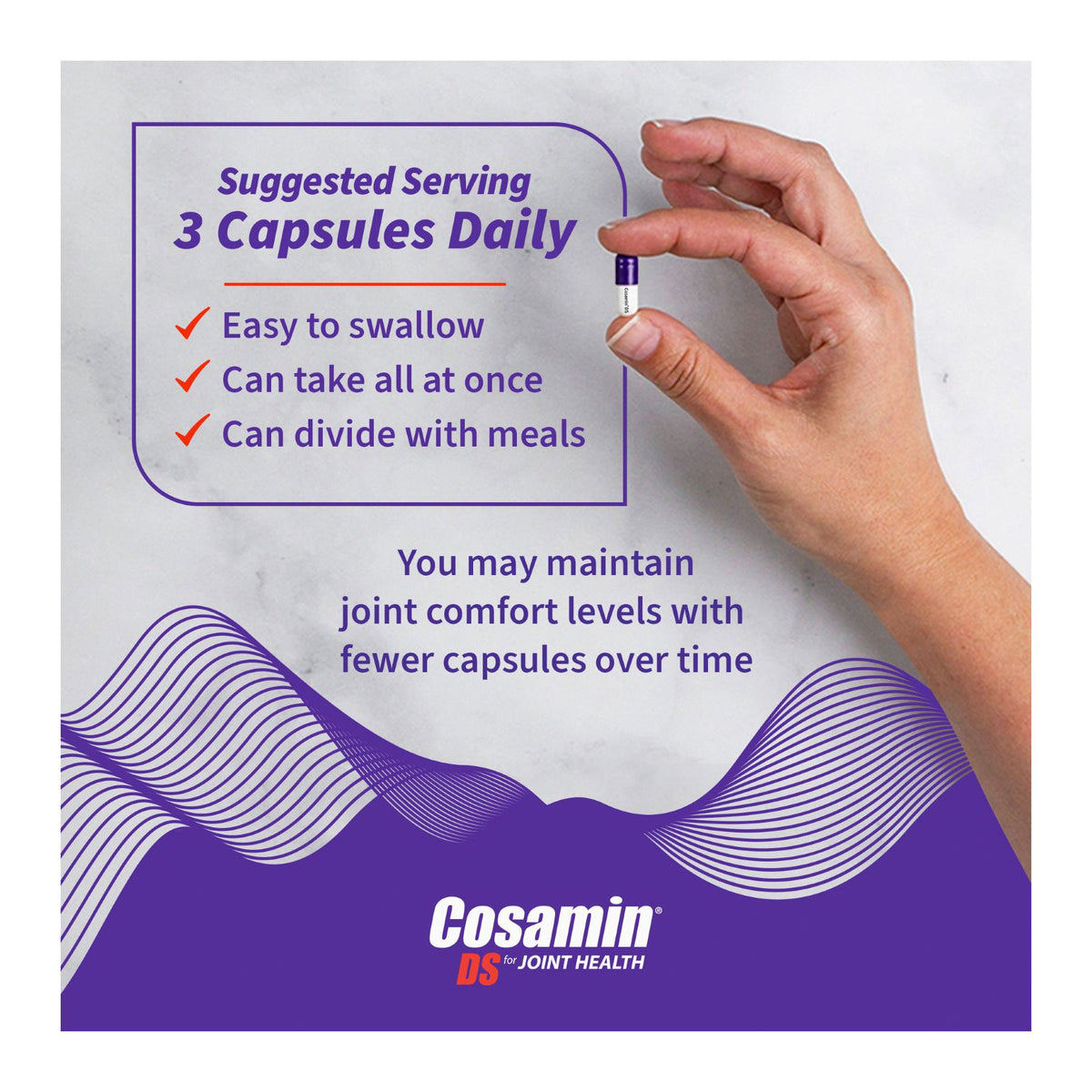 Nutramax Cosamin DS Joint Health Supplement with Glucosamine & Chondroitin, 210 ct.