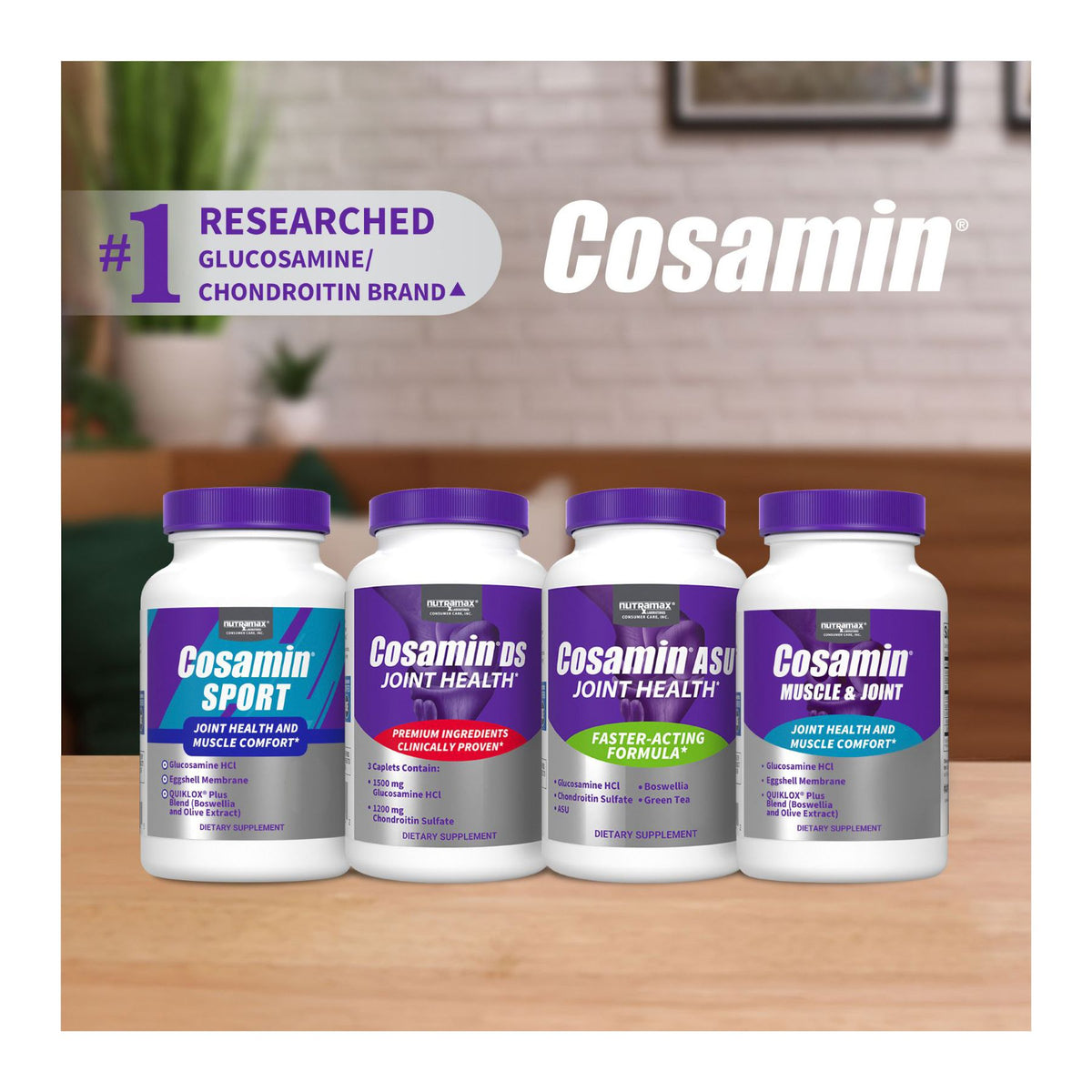 Nutramax Cosamin DS Joint Health Supplement with Glucosamine & Chondroitin, 210 ct.