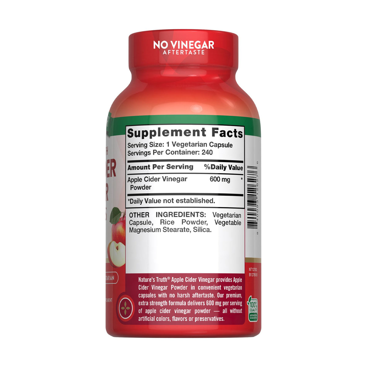 Nature's Truth Apple Cider Vinegar Capsules, 240 ct.