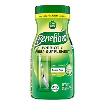 Benefiber Daily Prebiotic Fiber Supplement Powder, 28.9 oz.