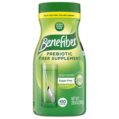 Benefiber Daily Prebiotic Fiber Supplement Powder, 28.9 oz.