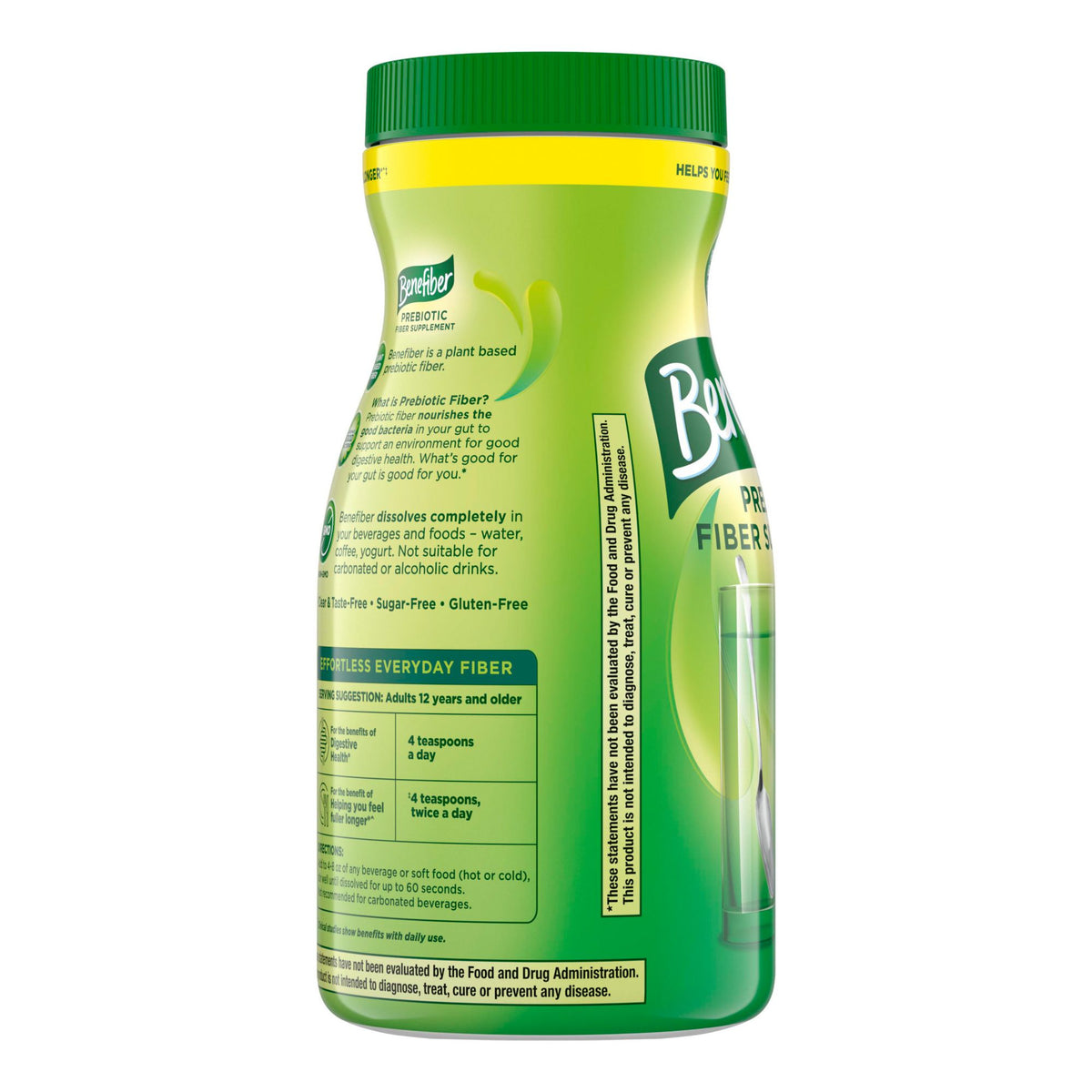Benefiber Daily Prebiotic Fiber Supplement Powder, 28.9 oz.