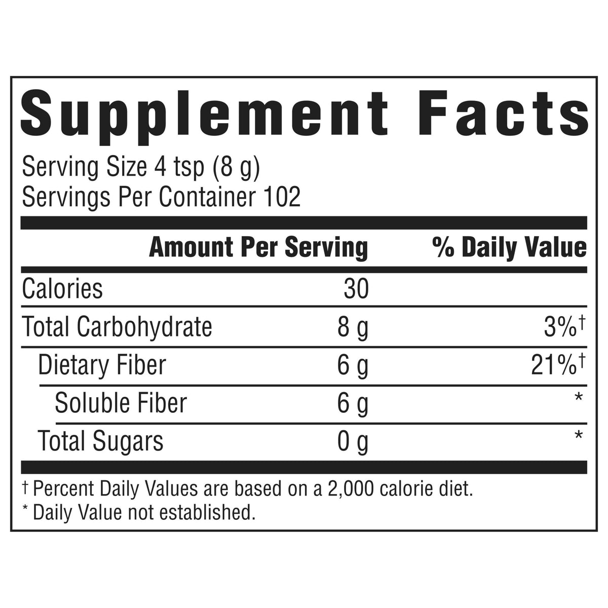 Benefiber Daily Prebiotic Fiber Supplement Powder, 28.9 oz.