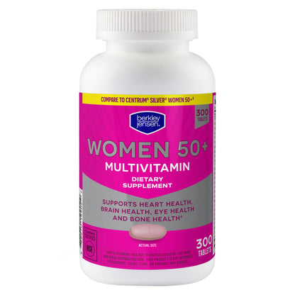 Berkley Jensen Women's 50+ Multivitamin Tablets, 300 ct.