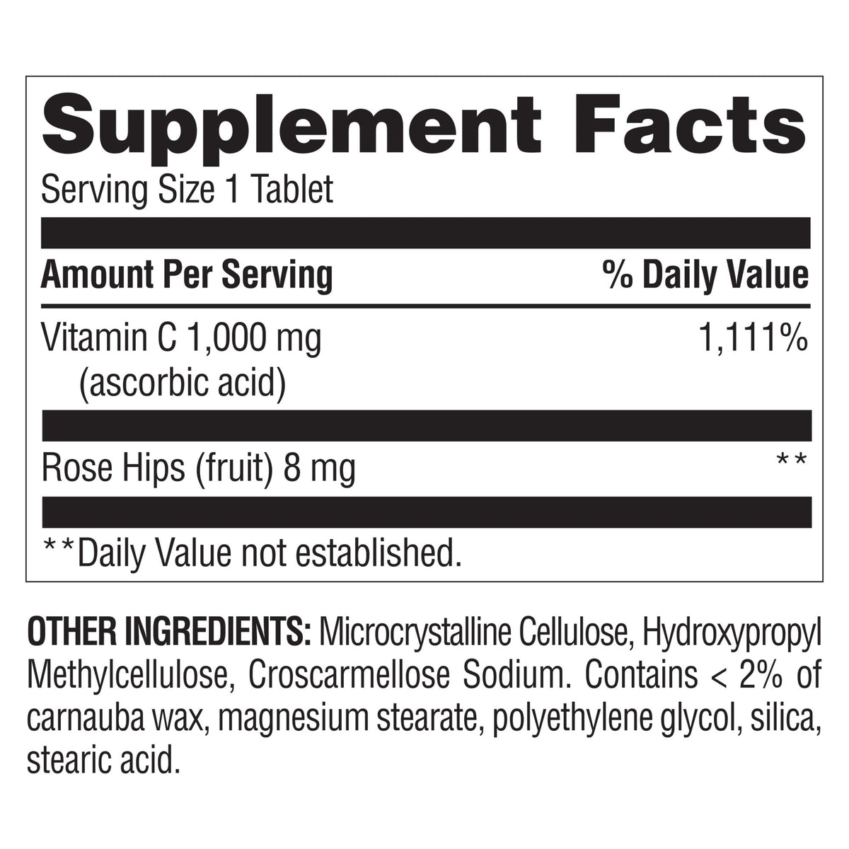 Berkley Jensen Vitamin C 1000mg Tablets, 500 ct.