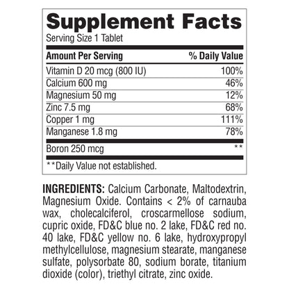 Berkley Jensen Calcium 600mg + D3 Tablets, 420 ct.