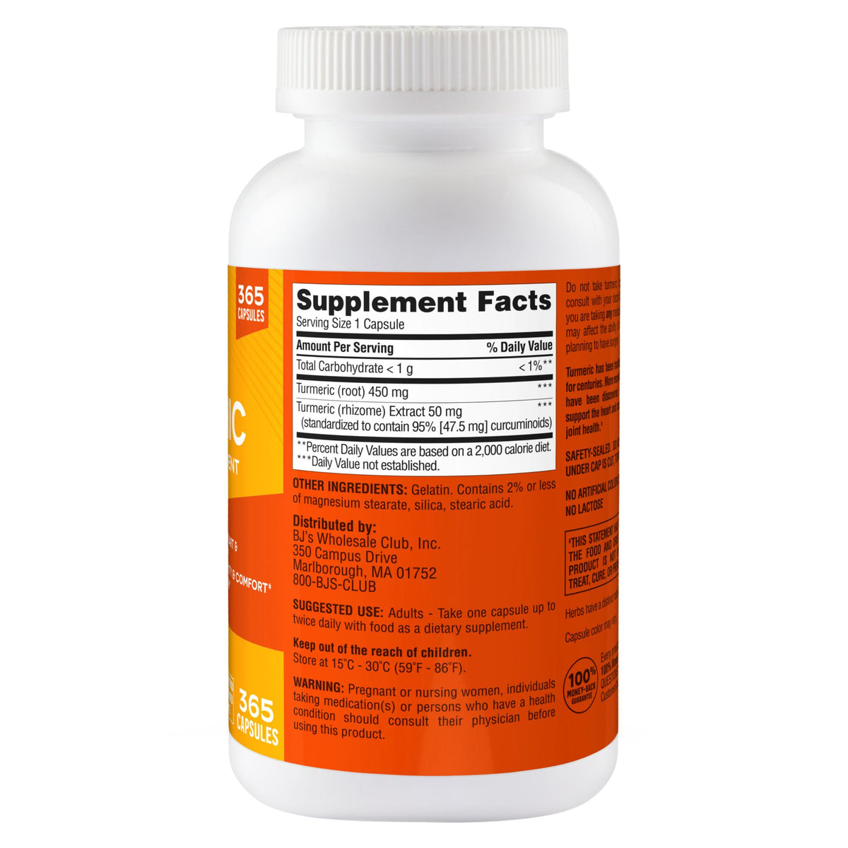 Berkley Jensen Turmeric 500mg Capsules, 365 ct.