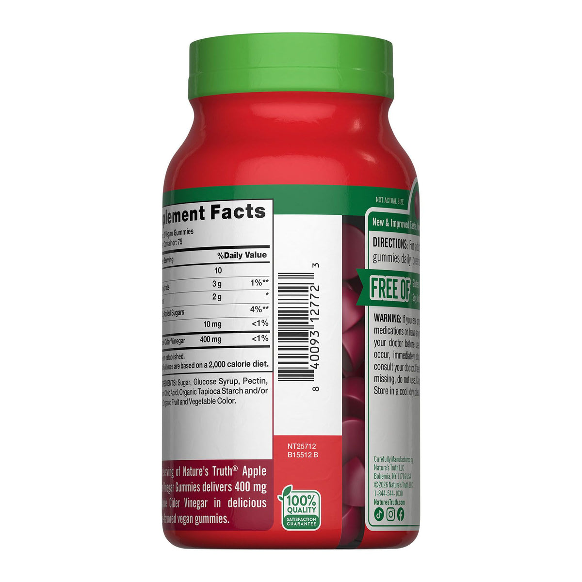 Nature's Truth Apple Cider Vinegar Gummies, 150 ct.