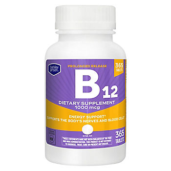 Berkley Jensen Vitamin B12 Prolonged Release Tablet, 1000 mcg, 365 ct.