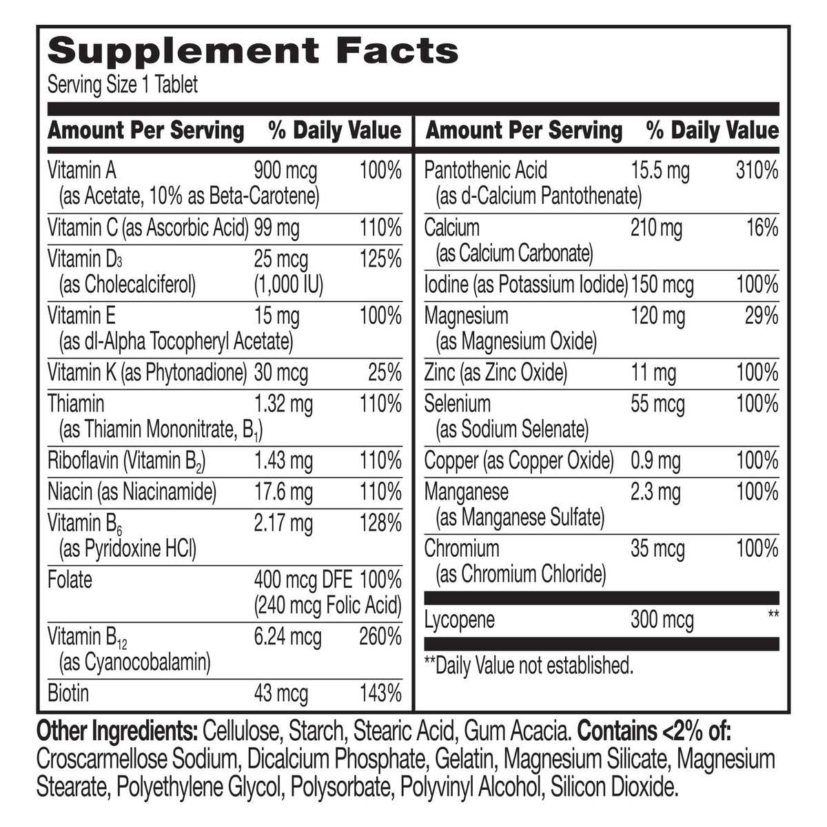 Berkley Jensen One Daily Men's Multivitamin Tablets, 300 ct.