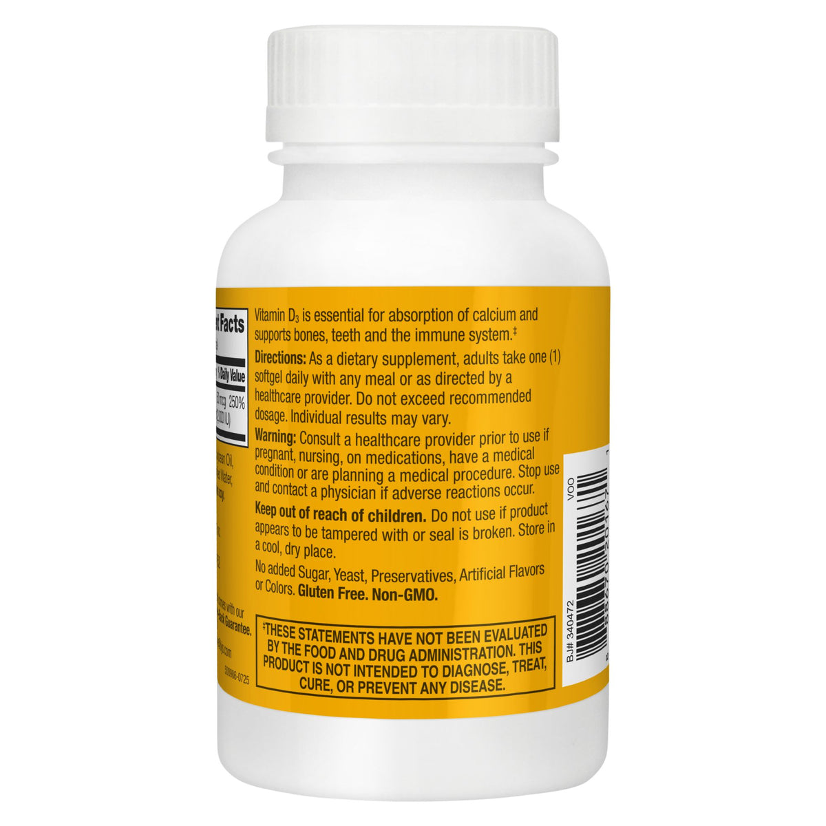 Berkley Jensen Vitamin D3 50 mcg (2000 IU) Softgels, 440 ct.