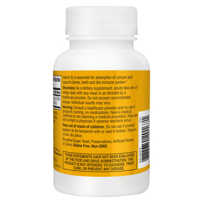 Berkley Jensen Vitamin D3 50 mcg (2000 IU) Softgels, 440 ct.