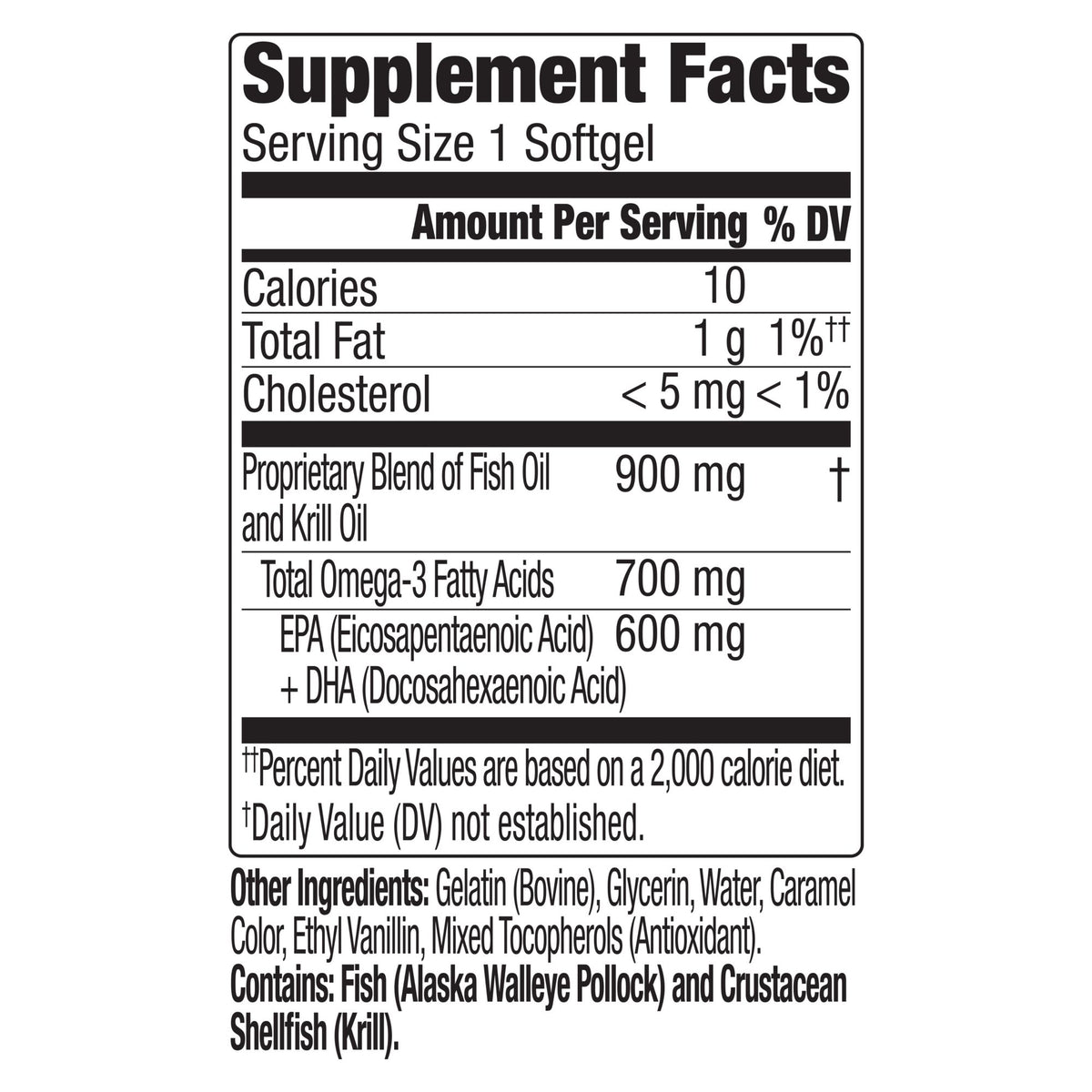 Berkley Jensen Omega-3 Fish & Krill Oil Softgels, 90 ct.