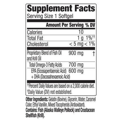 Berkley Jensen Omega-3 Fish & Krill Oil Softgels, 90 ct.
