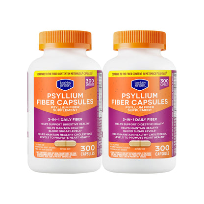 Berkley Jensen Psyllium Husk Fiber Capsules, 600 ct.