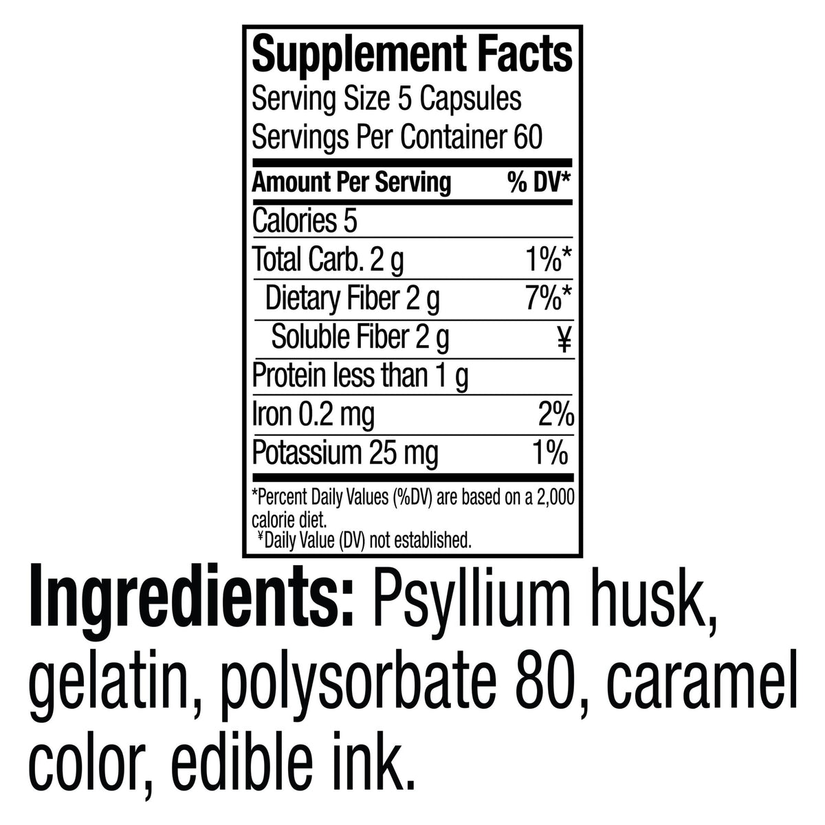 Berkley Jensen Psyllium Husk Fiber Capsules, 600 ct.