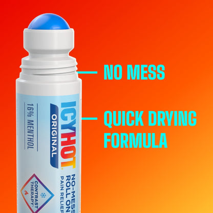 Icy Hot Medicated Pain Relief, No Mess Roll-On, 3 pk./2.5 oz.